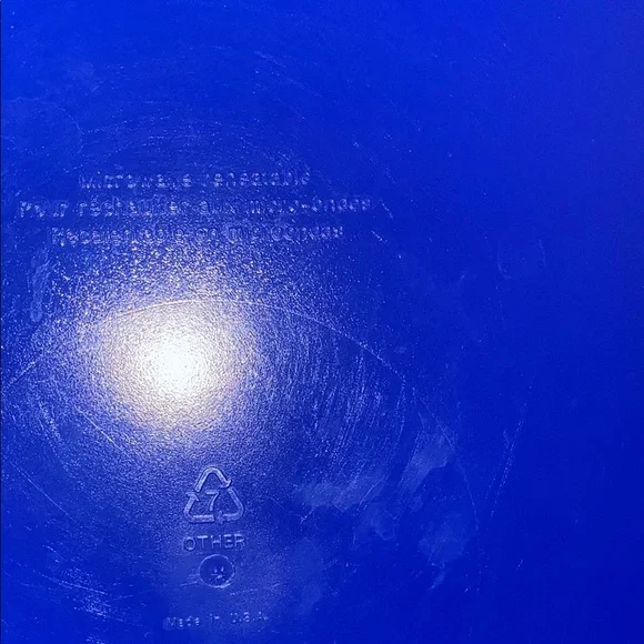 Tupperware blue and white microwave steamer- 3 piece set. - Picture 7 of 9